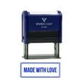 thumbnail image 2 of (3 pack) All Quality Made With Love Self-Inking Rubber Stamp | Professional Business Branding (Blue Ink) - Q-300, 2 of 6