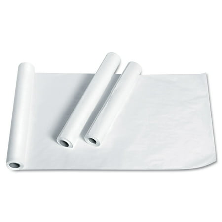 Medline Exam Table Paper Deluxe Crepe 21" x 125ft ,White, 12 Rolls