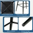 thumbnail image 4 of Gymax 4 PCS Velvet Bar Stools Bar Height Dining Chairs w/ Metal Legs Kitchen Grey, 4 of 4