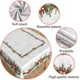 thumbnail image 4 of Mizhona Merry Christmas Rectangle Tablecloth Winter Xmas Tree for Party Dining Kitchen Waterproof Washable Red and Green 60"x102", 4 of 6