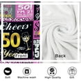 thumbnail image 5 of 50th Birthday Gifts for Women, Happy 50th Birthday Gift Ideas for Her, 50th Birthday Blanket for Women, for 50 Year Old Woman, 1974 Birthday Gifts for Women, 50th Birthday Blanket 50"X60", 5 of 6