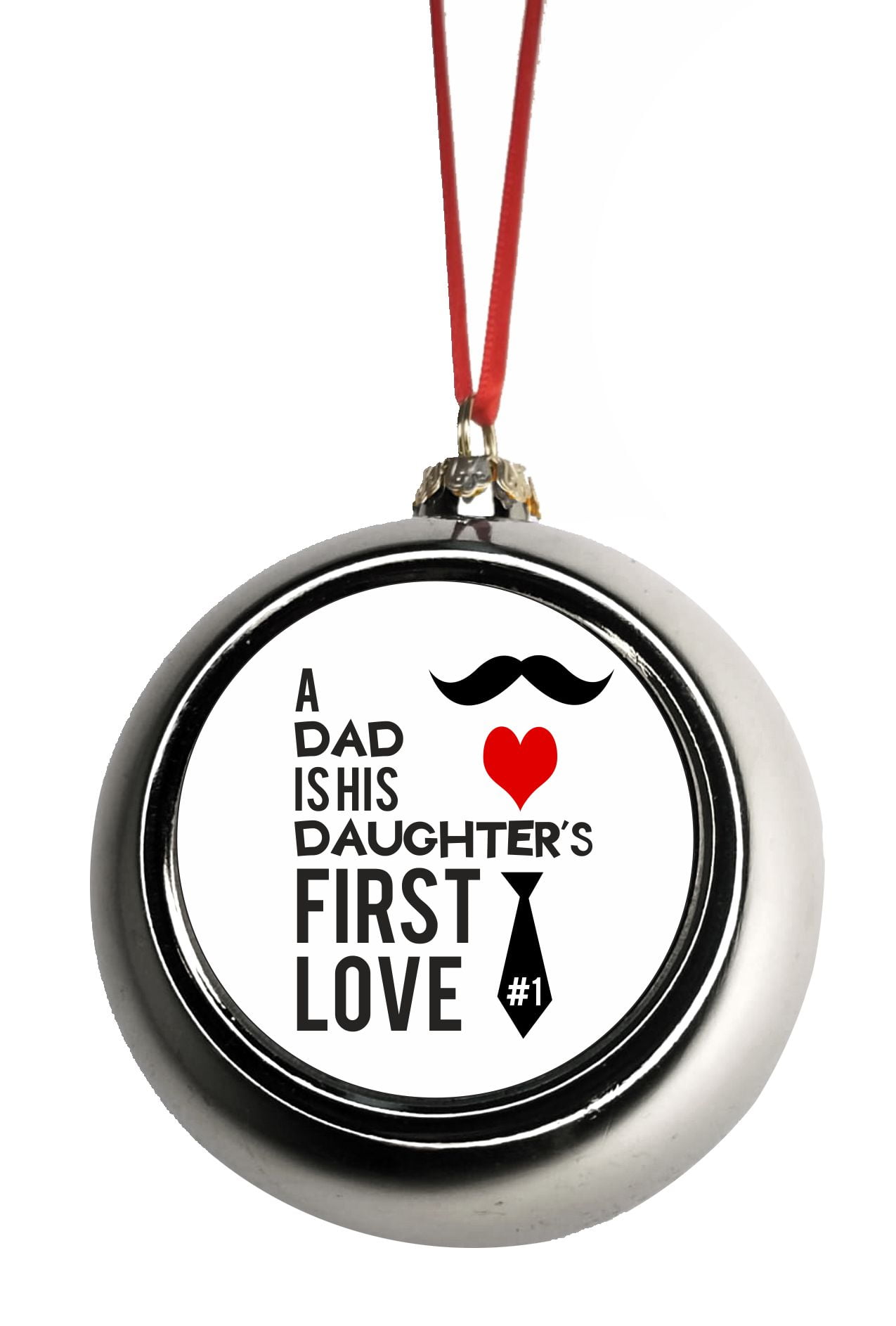 dad and daughter ornament