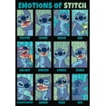 thumbnail image 2 of Junior's Lilo & Stitch Emotions of 626 Cowl Neck Sweatshirt Black X Large, 2 of 4