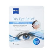 ZEISS Dry Eye Relief Warm Compress Heated Eye Masks, 4 Pack