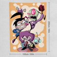 thumbnail image 2 of Invader Zim Dib Gaz Tapestry Luxury Wall Hanging Tapestries Decoration For Living Room Bedroom Dormitory Mural Blanket Wall Art Tapestry, 2 of 8