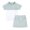 Green, variant on Kids Girl Two Piece Outfit Short Sleeved Skirt Suit Summer Sports Slim Suit 5-14Y