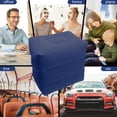 thumbnail image 4 of Deep Blue Inflatable Travel Leg Rest Pillow Bed can inflate it to the perfect level of comfort and support, 4 of 5