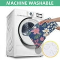 thumbnail image 6 of Pioneer Flower Floral Print Pattern Square Tablecloth,Waterproof Square Table Cover,Wipeable Spillproof Washable Table Cover for Home Kitchen Party Decor 42"X42"(107x107cm), 6 of 6