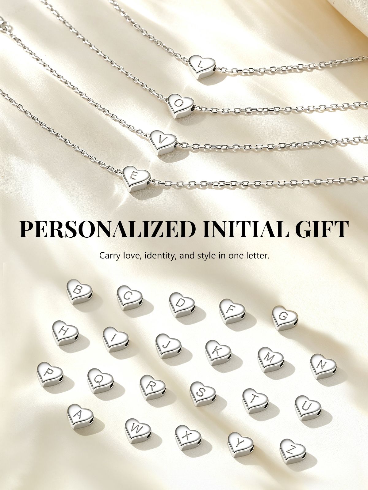 Silvora Initial J Anklet 925 Sterling Silver photo 8