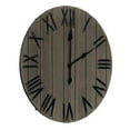 thumbnail image 1 of Elegant Designs HG2004-RGY 21 in. Handsome Rustic Farmhouse Wood Wall Clock, Rustic Gray, 1 of 6
