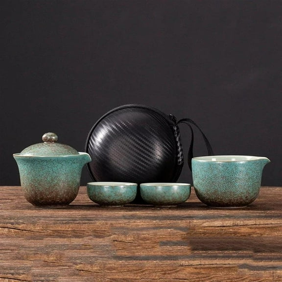 Chinese Tea Travel Tea Set Kung Fu Tea Set Ceramic Portable Teapot Porcelain Teaset Gaiwan Tea Cups Tea Ceremony Tea Tool