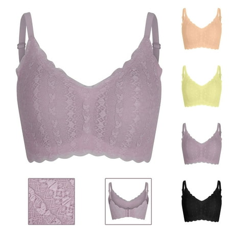 Clearance Nexjvus Nursing Bras Seamless Adjustable Wirefree Bra Size M-XXL