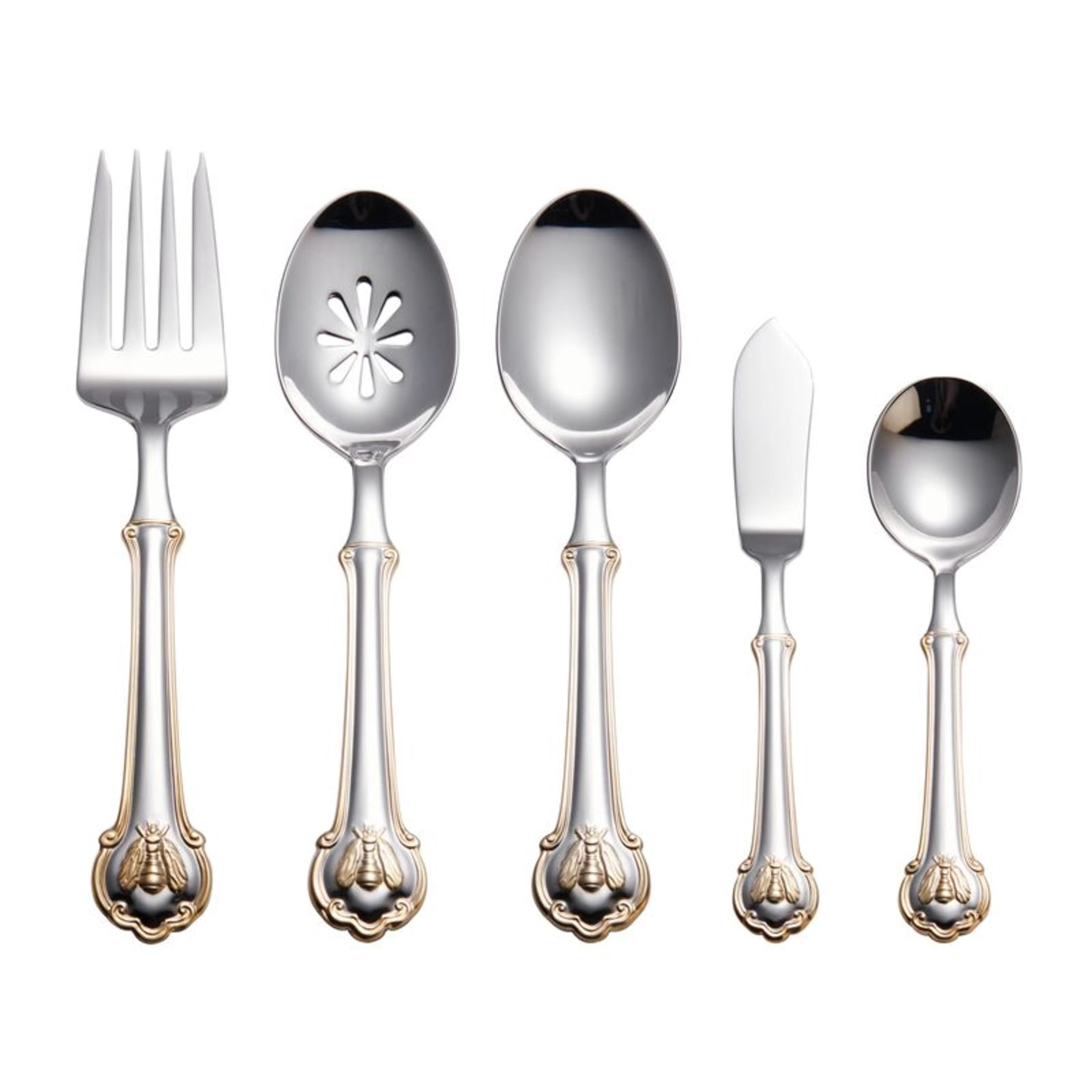 Wallace Napoleon Bee 18.10 Stainless Steel Forged 45-Piece Flatware Set, Service for 8