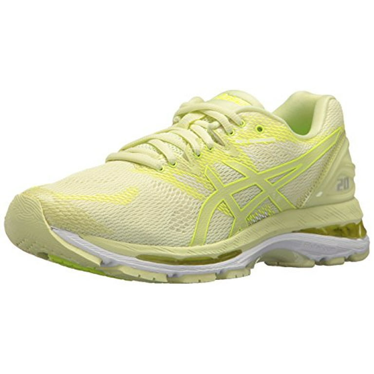 asics gel-nimbus 20 running shoe, limelight/limelight/safety yellow, 10.5 medium us - Walmart.com