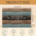 thumbnail image 2 of Thankful Grateful Blessed Placemats Set of 6 Place Mats for Kitchen Table Washable Farmhouse Linen Table Mats Dining Decoration 12x18 Inch, 2 of 6