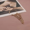 thumbnail image 6 of Ear Cuff Chandelier Earrings, Statement Earrings, Long Tassel Dangle Drop Earrings Silver & Gold Tone, Fashion Classic Shinning Accessory capable, 6 of 8