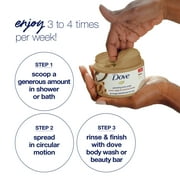 Dove Exfoliating Body Polish Brown Sugar and Coconut Butter Body Scrub All Skin Type, 10.5 oz