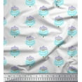 thumbnail image 1 of Soimoi Rayon Fabric Leaves & Floral Block Fabric Prints by Yard 42 Inch Wide, 1 of 3