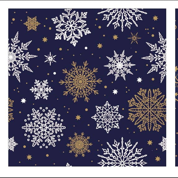 1 Roll, 39Ft Golden Snowflake Navy Blue Wrapping Paper Roll, Golden Star  Navy Blue Wrapping Paper Roll Wrapping Paper For Birthday Present Party  Chris