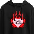 thumbnail image 3 of Bratz - Bratz Angel - Flames - Juniors Cropped Pullover Hoodie, 3 of 5