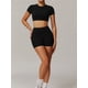 thumbnail image 3 of Conjuntos de entrenamiento for mujer, 2 piezas, sujetador deportivo, camiseta sin mangas, polainas de cintura alta, gimnasio, Yoga, ropa activa, Top de entrenamiento for mujer, 3 of 6