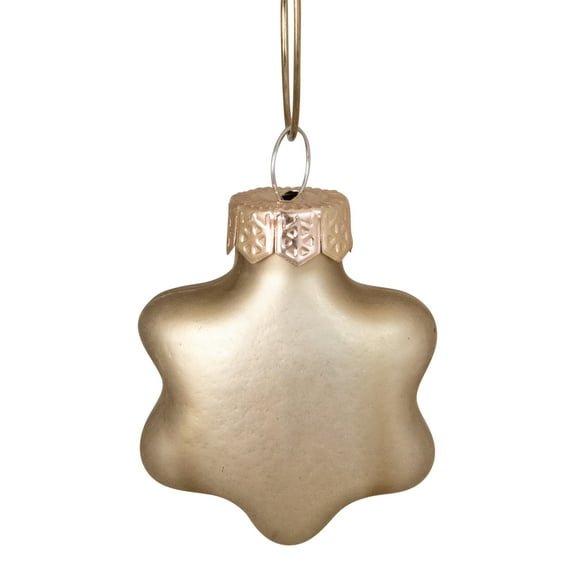 Whitehurst 56ct Gold Matte Finish Glass Christmas Star Ornaments - 1.75" (45mm)