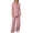 Pink, variant on Women Suits 2 Piece Set Business Casual Dressy Oversized Blazer Jacket Wide Leg Pantsuits Formal Outfits (2XL, Pink)