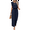 Dark Blue, variant on Jumpsuits for Women 2025 Summer Ruffle Sleeves Square Neck Rompers Drawstring Overalls with Pockets Khaki M