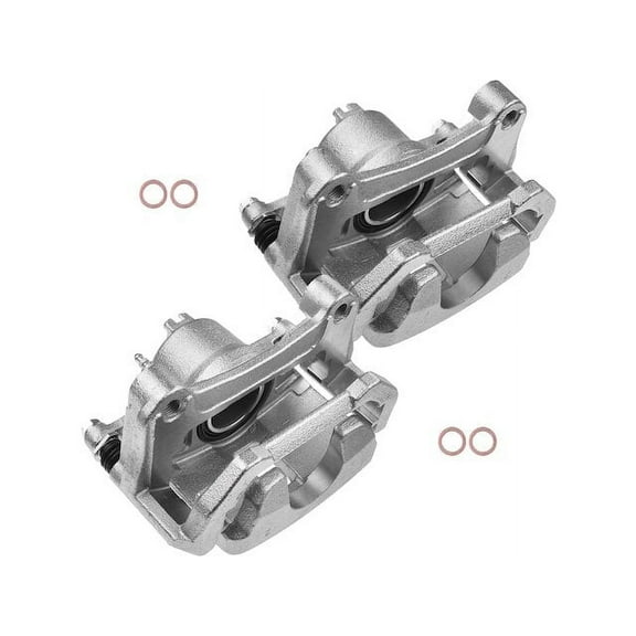 Front Brake Caliper Set 2 - Compatible with 2009 - 2014, 2016 - 2020 Nissan Maxima 3.5L V6 2010 2011 2012 2013 2017 2018 2019