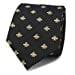 thumbnail image 3 of MENDEPOT Bee Necktie With Box Microfiber Jacquard Gold Bee Pattern tie, 3 of 10