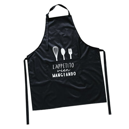 

Practical PVC Waterproof Apron Simple Greaseproof Washable Apron Protective Home Accessories for Kitchen (Black)