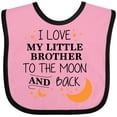 thumbnail image 3 of Inktastic I Love My Little Brother to the Moon and Back Boys or Girls Baby Bib, 3 of 4