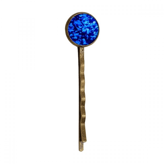 Bleu Science Nature Méduse Océan Photo Rétro Métal Cheveux Bobby Pin Chapeaux
