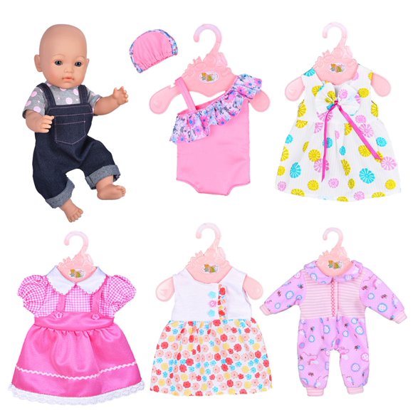Set de ropa para muñecas eBuddy para muñecas recién nacidas de 43 cm