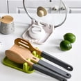 thumbnail image 3 of Round Kitchen Spoon Holder Organizer Plastic Spoon Rest Fork Spatula Chopsticks Rack Non-slip Spoons Pad Kitchen Cooking Tools, 3 of 9