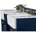 thumbnail image 3 of Ancerre Designs Adeline 60" Wood Bathroom Vanity Set in Heritage Blue, 3 of 6