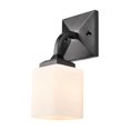 thumbnail image 2 of Millennium Lighting  Eddison 1 Light Wall Sconce in Matte Black with Frosted Glass Shade, 2 of 5