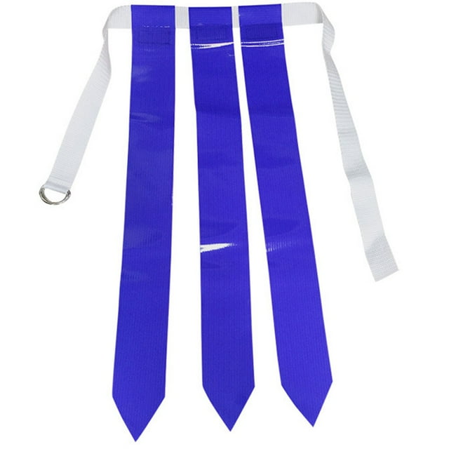 Drapeau Ceinture de Football Taille de Rugby Drapeau Poursuite Ruban Non Tactile Étiquette de Jeu de Football Bleu