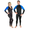 Storm Black/Blue Lycra Dive Skin for Scuba Diving, Snorkeling and Water Sports