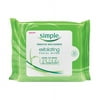 Simple Sensitive Skin Experts Exfoliating Facial Wipes, Kind To Skin - 25 Ea, 6 Pack