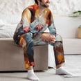 thumbnail image 7 of Sikiie Oil Painting Colorful Hamster Mens Pajama Set, Soft Warm Long Sleeve Sleepwear, Cozy Button-Down Pjs for Men-Large, 7 of 7