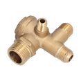 thumbnail image 4 of Brass Check Valve Accessory 4 Way Double Pipe, High Strength Check Valve for Air Compressor, with Features for Air Compressor, 4 of 7