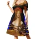 thumbnail image 1 of VANITY Mujer Belleza Moda Vestido de Manga Corta vestido para mujer Vestidos de verano para mujer Ropa de playa, 1 of 8