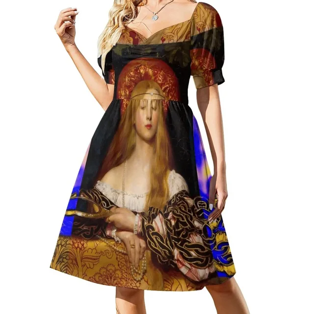 VANITY Mujer Belleza Moda Vestido de Manga Corta vestido para mujer Vestidos de verano para mujer Ropa de playa