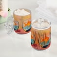 thumbnail image 2 of Yayeee 4 Pack Qtip Holder Bathroom Cotton Swab Canister with Lid Clear Dispenser Set, Goldfish, 2 of 6