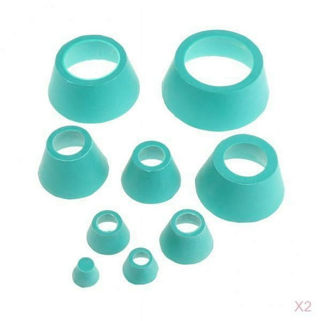 Paquete de 18 conos adaptadores de , de adaptadores de matraz de embudo , cuello ,