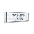 thumbnail image 3 of Stupell Industries Welcome Cabin Phrase Tartan Pine Trees Motif Canvas Wall Art, 48 x 20, Design by Kim Allen, 3 of 5