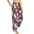 thumbnail image 2 of Xecao Beautiful Flower Women's Straight Lounge Pajama Pants: The Epitome of Relaxed Sleepwear, 2 of 9
