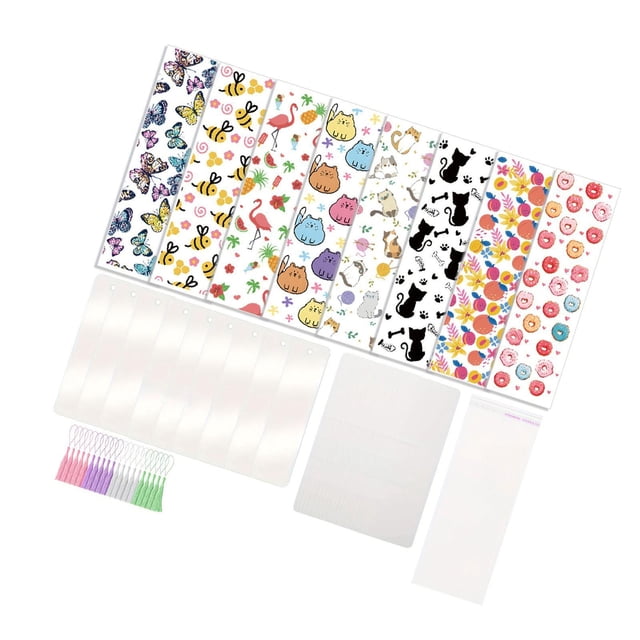 GUOOL Acrylic Bookmarks Blanks Crafts Present Tag Book Lovers Acrylic Page Markers B