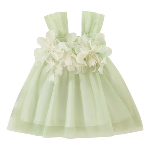 RIJOPUTY Dress for Girls Birthday Dress Girls Cotton Dress Vestido Princesa Para Niña Size 12-18 Months Girl Clothes Girls Size Small Clothes Infant Girls Clothes 6-9 Months Baby Girl 18 Months